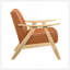 Chaise d'appoint confortable en similicuir avec fabrication en bois massif pour une vie élégante