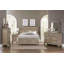Transitional Bedroom Nightstand With Hidden Drawer Wire Brushed Grey Finish Birch Veneer Wood Bed Side Table-363385156