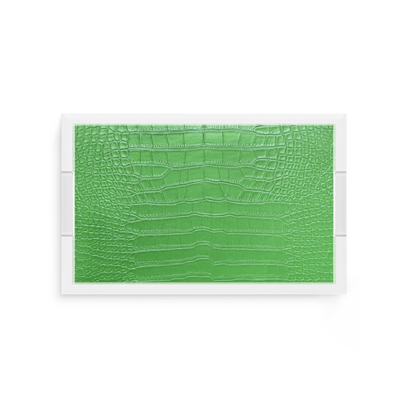 Crocodile Weatherly, 12.5"W x 7.75"D x 2"H