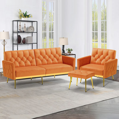 Pellenberg 2 - Piece Velvet Living Room Set