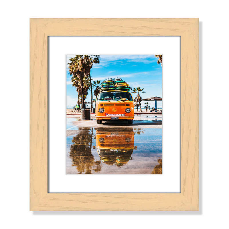 «Coastal Cruiser» par Tyler Nix, H 16,5 po x l 14,5 po x P 1,25 po, Cadre cubique naturel, Blanc mat