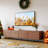 Modern 94.5" TV Stand With Storage Cabinets And Walnut Finish-737301139