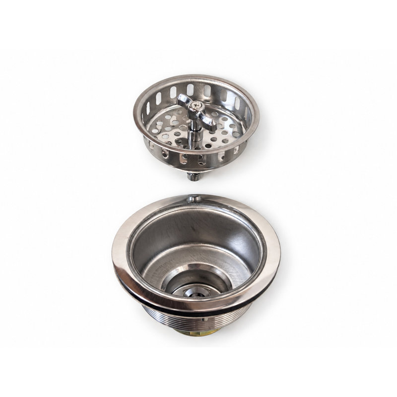 Banner Stainless Steel Kitchen Sink Drain and Strainer Chrome Plated