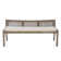 Donner Cane Back Cushioned Bench