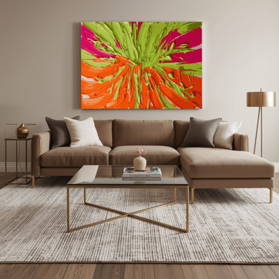 «Neo Expressionism 82 Green», art mural sur toile