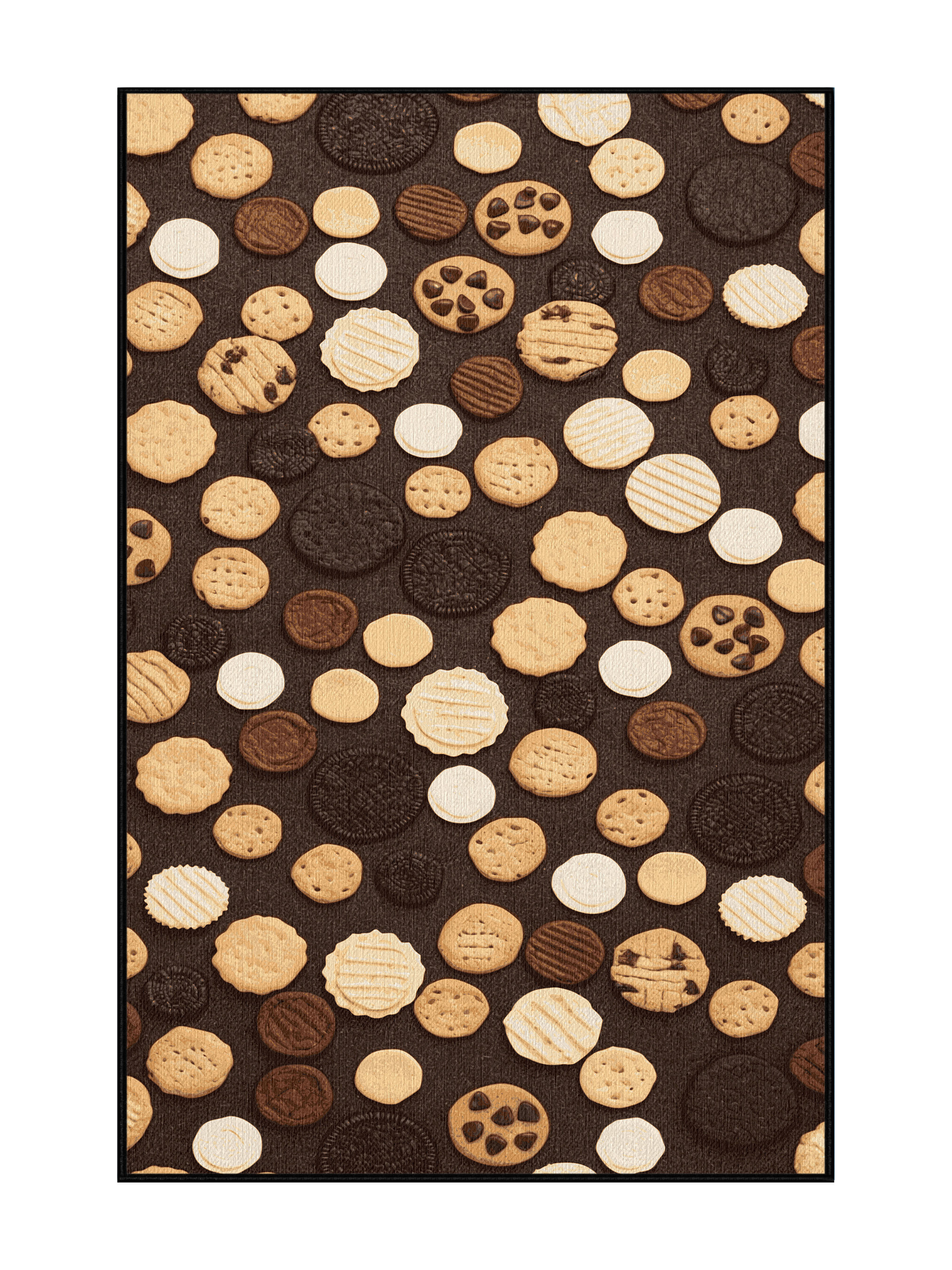 Hokku Designs Washable Cookies and Biscuits Desserts Area Rug | Wayfair