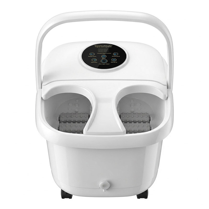 Spector Foot Spa Massager Bath Electric Heater Temperature Control Bubbles White