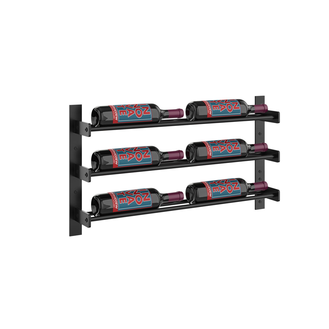 Abbie-Marie 6 Bottle Wall Mounted Wine Bottle Rack Prep & Savour 