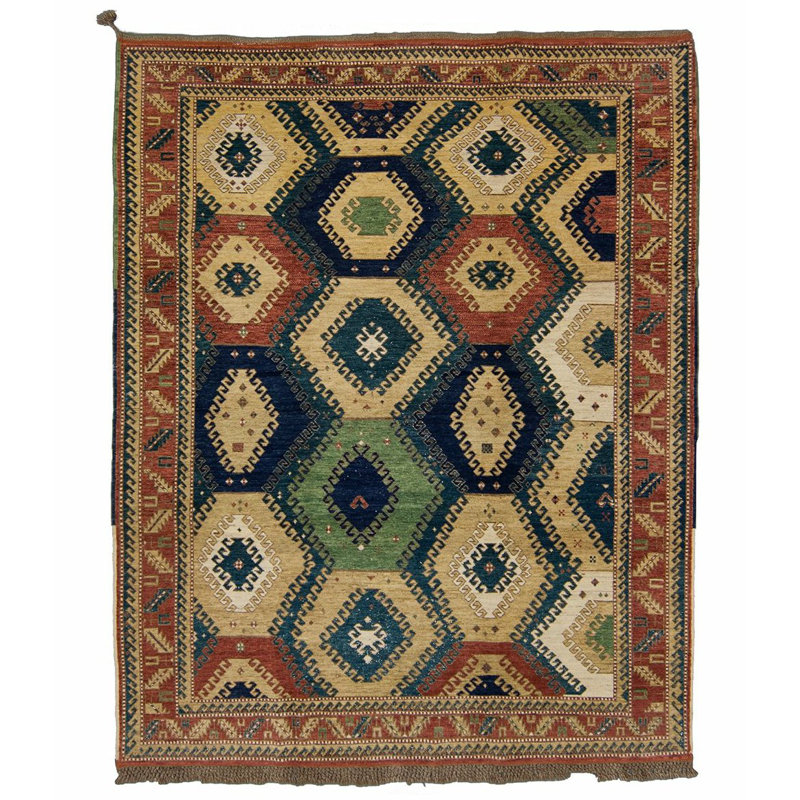Borachalu III Wool Southwestern Area Rug in Brown/Gray/Beige