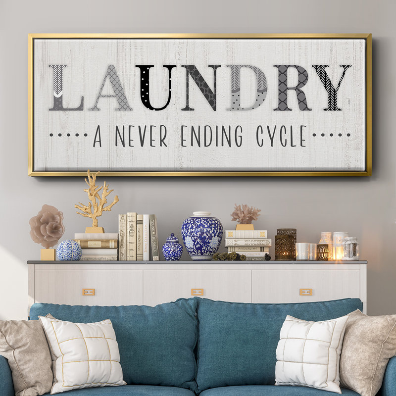 Never Ending- Framed Canvas, 12" H x 30" W