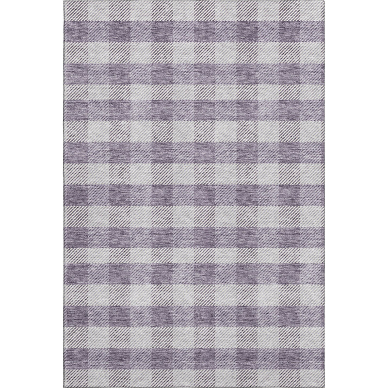 Premium Machine Washable Prisco Lavender Rug, Rectangle 9' x 12'