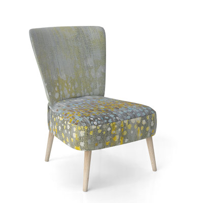 Chaise d'appoint rembourrée à motif floral - Chaise d'appoint moderne à motif floral