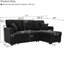 Canapé-lit modulaire convertible avec canapé-lit gigogne et chaise de rangement - noir-134157441