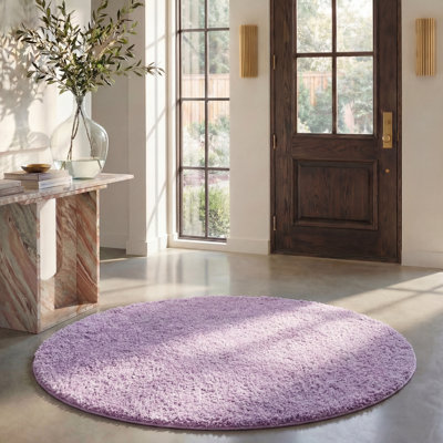 Jiang Lilac Shag Area Rug