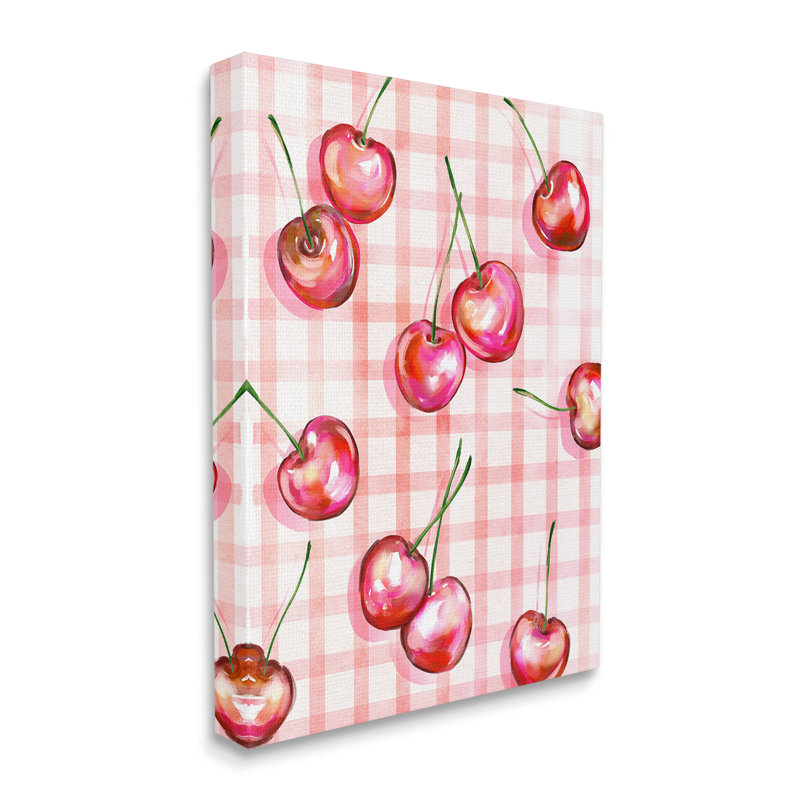 Art mural sur toile Gingham, H 20 po x l 16 po
