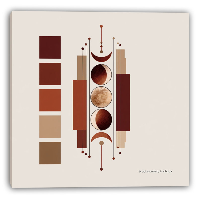 Phases totem, art mural sur toile tendue