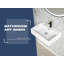 Lavabo vasque de salle de bain rectangulaire, lavabo console, lavabo à fixation double 24 po MEJE-92872643