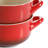 Gibson 30 Ounce Artisan Stoneware Soup Bowl 4 Pack in Red Gradient