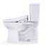 TOTO® Drake® WASHLET®+ Two-Piece Elongated 1.28 GPF TORNADO FLUSH® Toilet with S5 Bidet Seat, Cotton White - MW7763446CEG#01