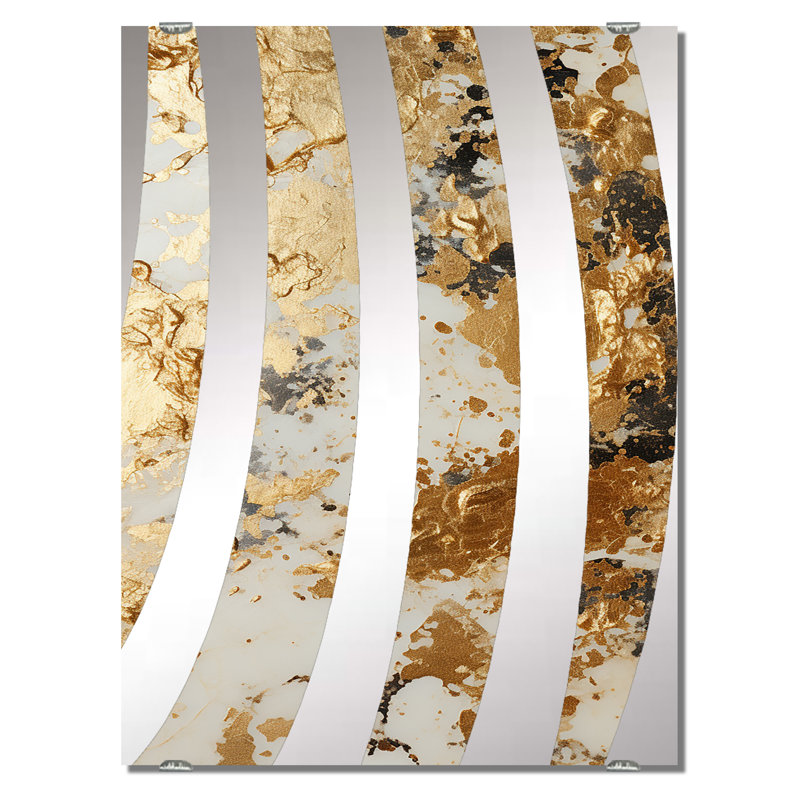 Miroir mural Pattillo - Champagne MIR137320, 32 po x 24 po