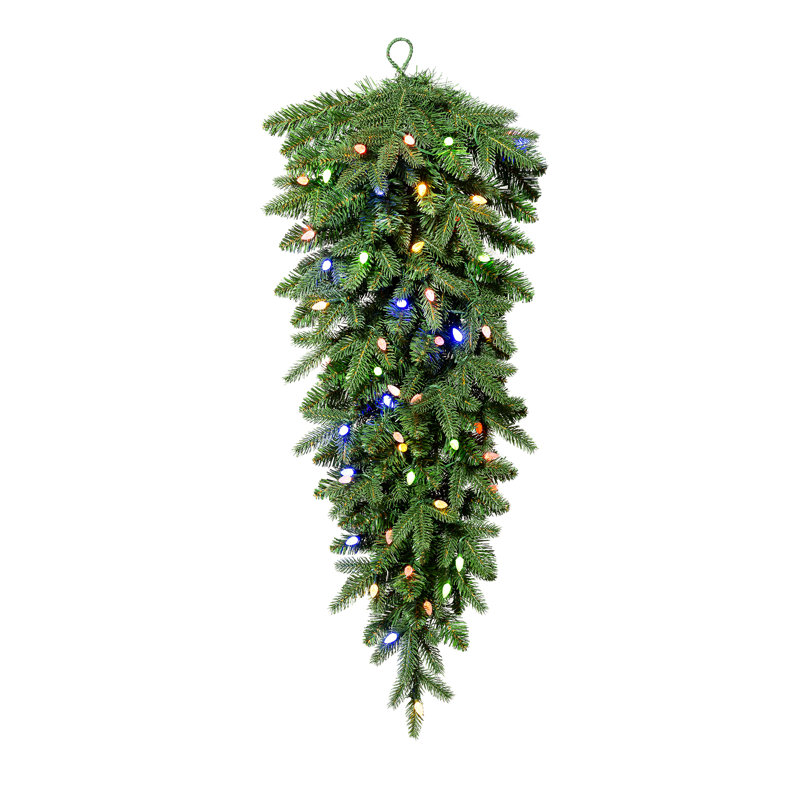 Faux feston de Noël avec lumières Perina