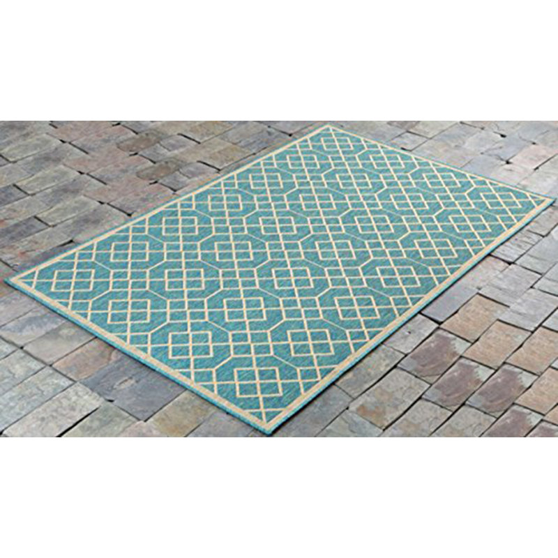 Boutte Geometric Indoor / Outdoor Rug, Rectangle 4'5" x 7'