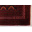 Tapis noir et rouge Teimani 3 pi 7 po x 5 pi 8 po