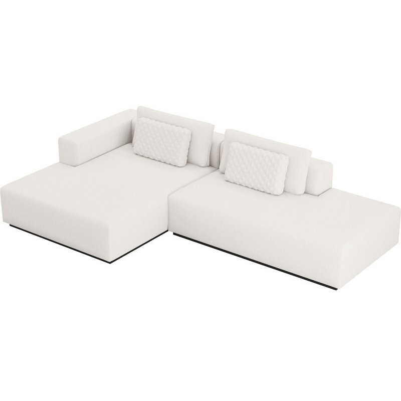Spruce Modular Sectional, 31" H x 124" W x 72" D, Left Hand Facing