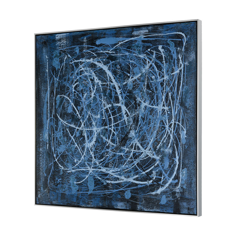 «Blue Rhythm», art mural encadré