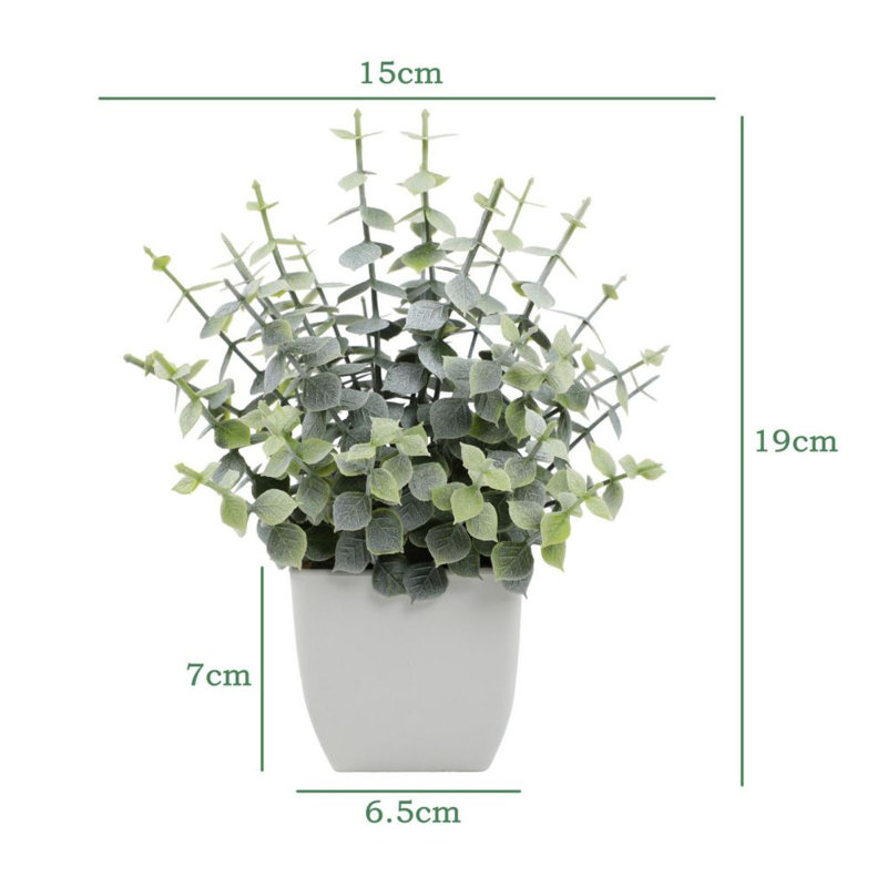Petites plantes artificielles artificielles en pots pour la maison
