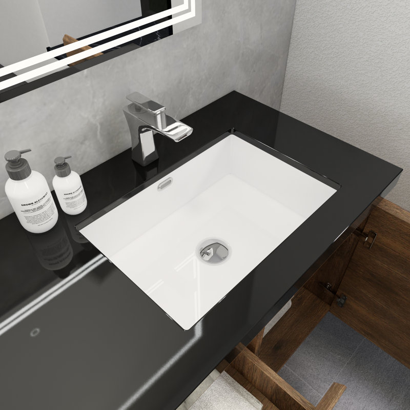 Castin 60" Wall-Mounted Single Right Sink Bathroom Vanity Set, Rose Wood