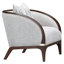 Fauteuil Houston Houston - gris caillou / noyer