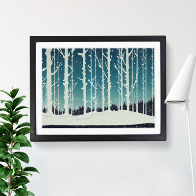 Intense Winter Forest Abstract - Single Picture Frame Print