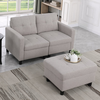 Montray 55.1" Upholstered Loveseat by Ebern Designs
