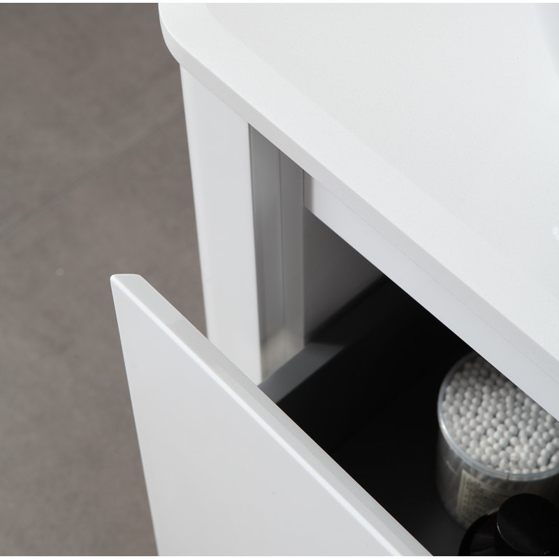 Jaymie 60'' Double Bathroom Vanity with Quartz Top