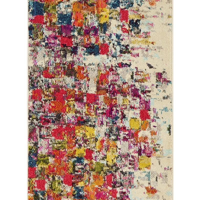 Rizer Washable Abstract Indoor Rug, Runner 2'2" x 6'9"