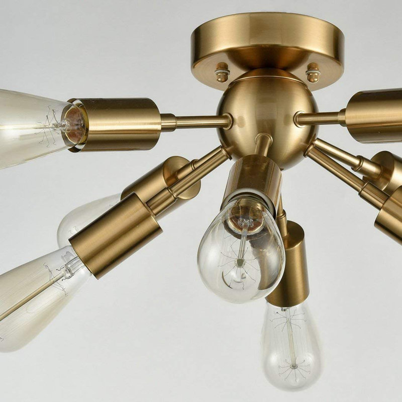 Seekonk Flush Mount, Antique Brass