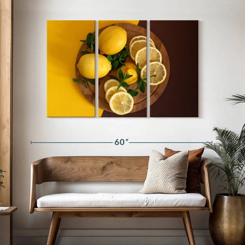 Yarlin Lemon Fruit Board, 32" H x 50" W