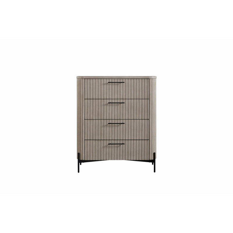 Commode 4 tiroirs - Taupe