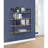 Shannock 46'' H Stainless Steel Floating Bookcase-294782416-294782417