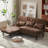 27.5“ Wide Upholstered Accent Chair Convertible Chair Bed 6-position 3-in-1-1281367691-1304326119