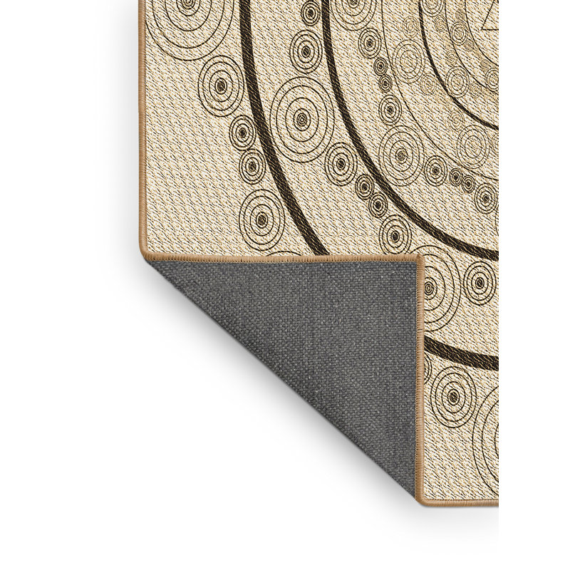 Geometric Indoor Rug, Rectangle 2' x 3'