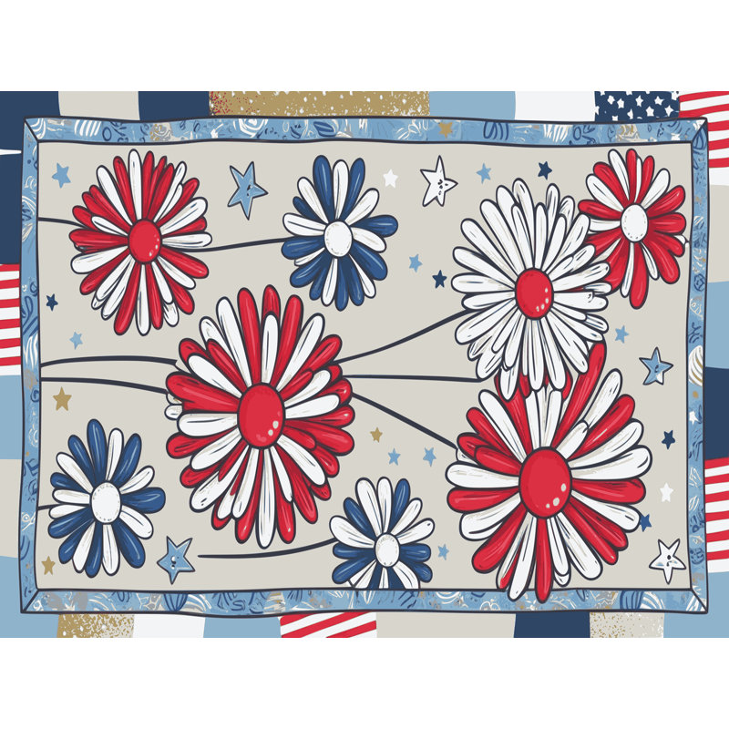 Tapis d'été Holiday The Aisle®, Rectangle 5 pi x 7 pi