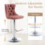 Tabouret de bar pivotant à hauteur réglable Zager-61844863-61844860-26442942