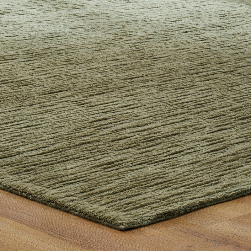 Tapis tissé à la main Serenity Moss Grove, Green, Rectangle 7'6" x 9'6"