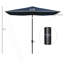 Parasol de marché d'extérieur de 6,5 pi x 10 pi avec manivelle et inclinaison à bouton-poussoir Outsunny-1089354723