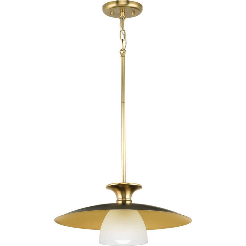 1 - Light Cone Pendant, Brushed Bronze