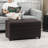 31 Inches Pu Faux Leather Storage Ottoman Bench-1940142788