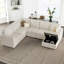 Canapé de coin convertible en forme de L en chenille 8 pièces Seybert-1829608682
