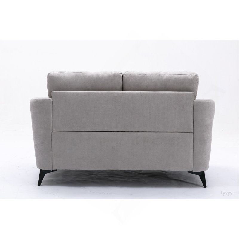 Ensemble de canapé-lit en tissu tissé gris clair Callie